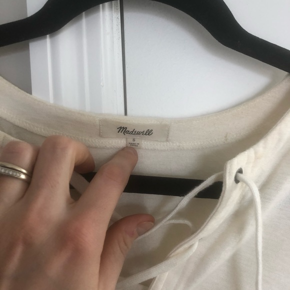Madewell off white top - Picture 2 of 2